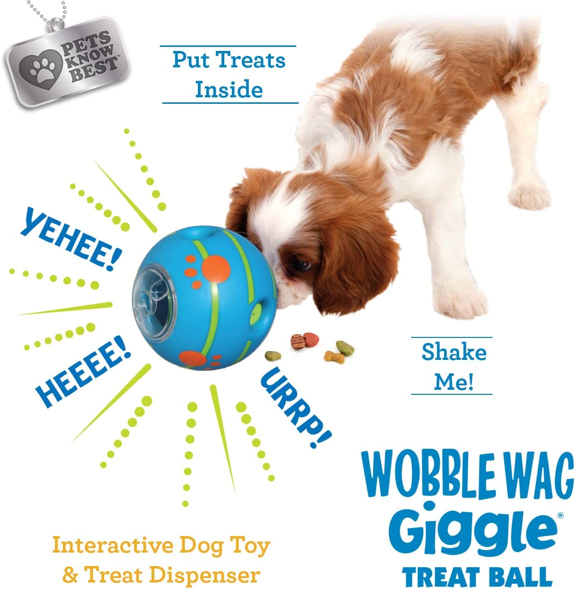 Wobble Giggle Dog Treat Ball,Interactive Dog Toys Ball,Dog Dispensing Treat  Toys Ball,Dog Puzzle Treat Toys,Dog Squeaky Toys for Chewers,Durable Giggle  Herding Ball for Small Medium and Large Dogs - Yahoo Shopping