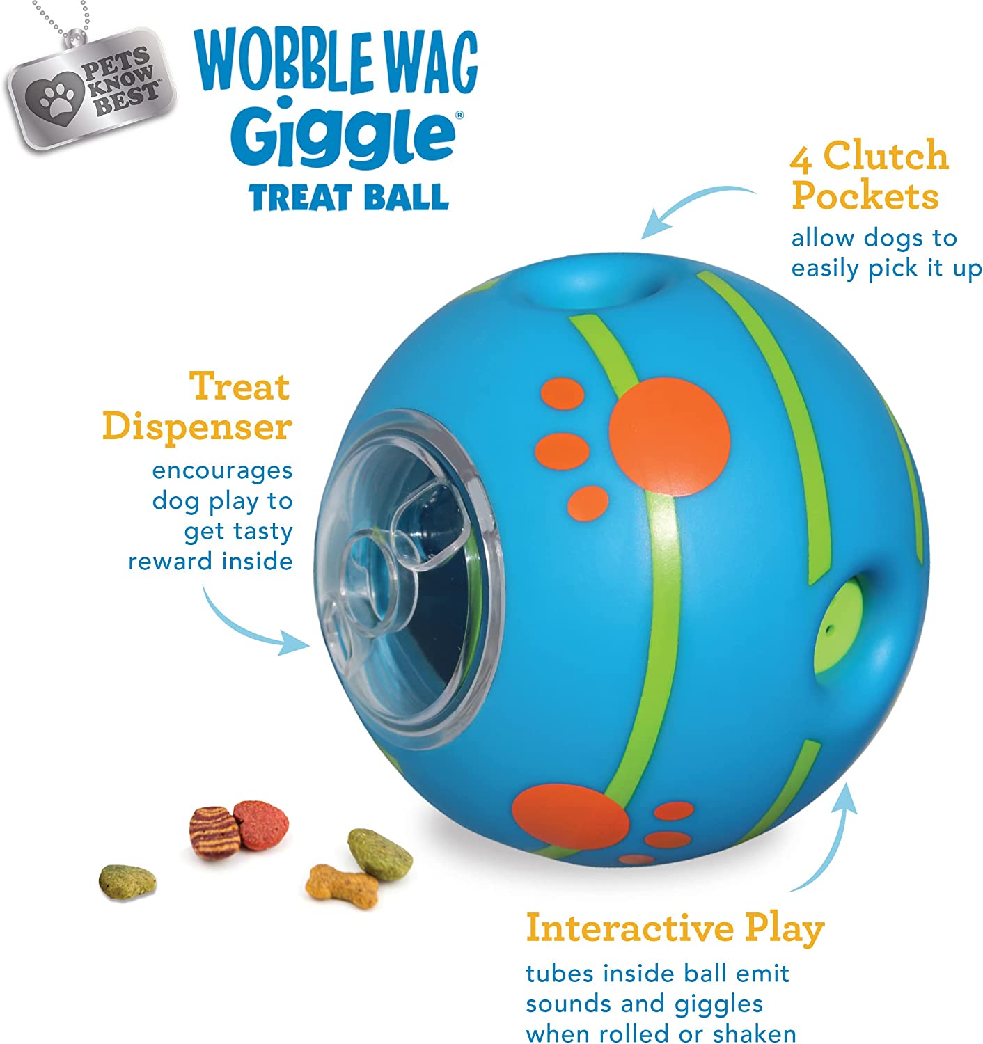 Wobble Giggle Dog Treat Ball,Interactive Dog Toys Ball,Dog Dispensing Treat  Toys Ball,Dog Puzzle Treat Toys,Dog Squeaky Toys for Chewers,Durable Giggle  Herding Ball for Small Medium and Large Dogs - Yahoo Shopping